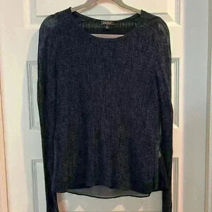 Beautiful spring Lucky sweater - with liner/cami built in! - Long sleeve navy